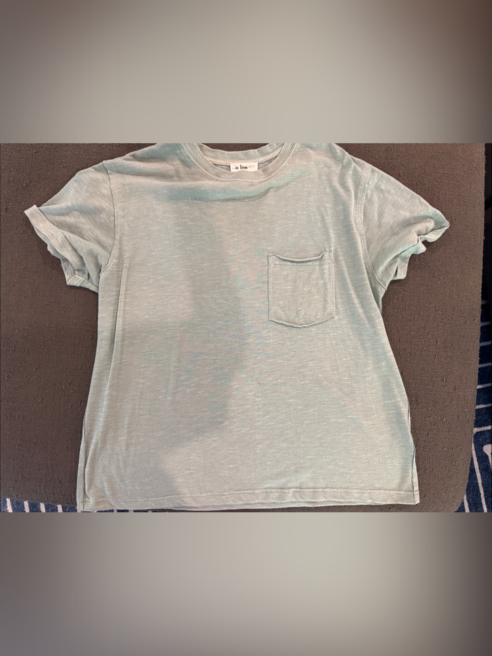 Womens Lightweight Pocket Tee - Mint Green
